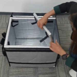 Collapsible VPU Cooler Box for Medicine